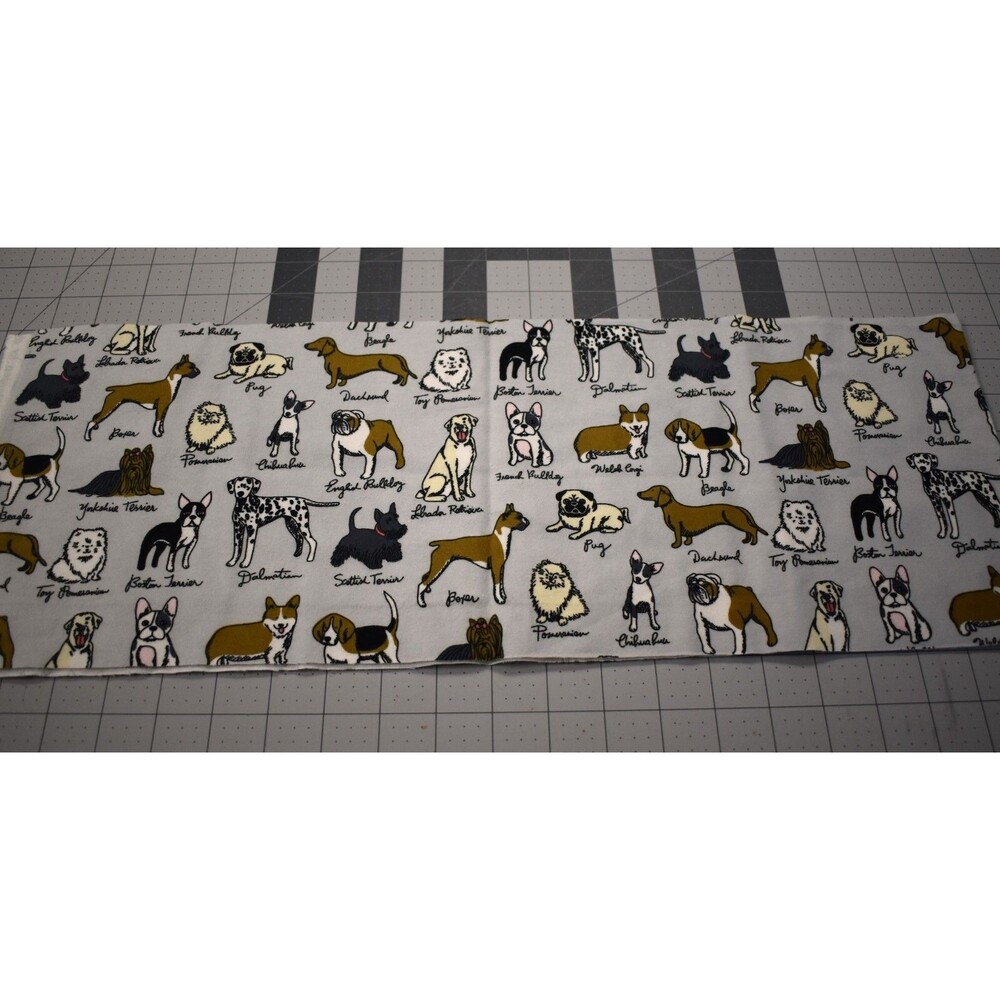 Handmade Cotton Draft Blocker 34" Dog Design Unfilled Door Snake